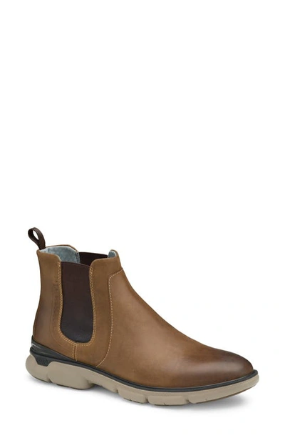 Johnston & Murphy Xc4® Tanner Waterproof Chelsea Boot In Brown Oiled Waterproof Full Gr