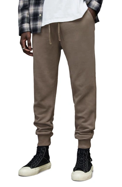 Allsaints Raven Slim Fit Sweatpants In Putty Brown