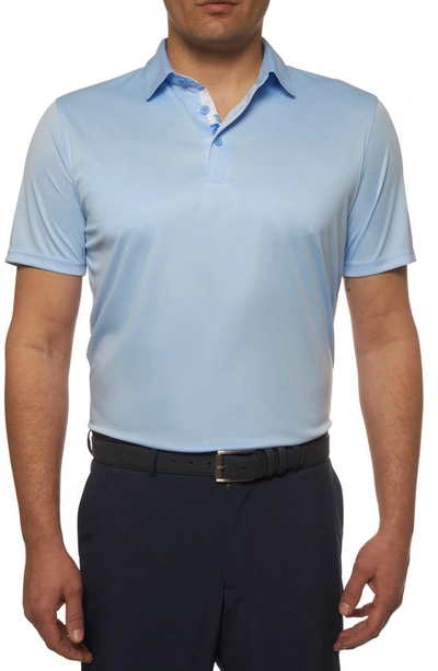 Robert Graham Axelsen Knit Performance Polo In Light Blue