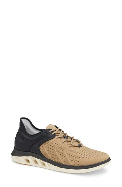 Johnston & Murphy Men's Activate Luxe U-throat Sneakers Men's Shoes In Tan Nubuck/ Black Nylon