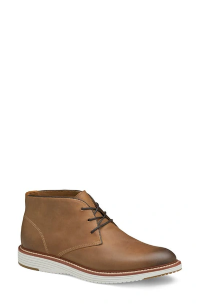 Johnston & Murphy Milson Mens Leather Waterproof Chukka Boots In Tan