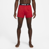 Nike Men's Dri-fit Essential Micro Knit Boxer (3-pack) In Red