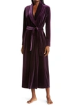 Natori Purple Dove Natalie Velvet Robe In Blackberry