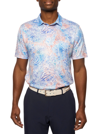 Robert Graham Gravity Print Short Sleeve Performance Polo In Multi