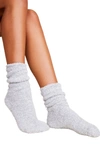 Barefoot Dreams Cozychic® Socks In Blue Water-white