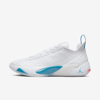 Jordan Luka 1 Men's Basketball Shoes In White,neo Turquoise,bright Crimson,metallic Silver