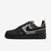Nike Men's Air Force 1 React Shoes In Black