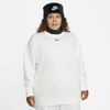 Nike Women's  Sportswear Phoenix Fleece Oversized Crew-neck Sweatshirt (plus Size) In White