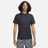 Nike Superset Top Ss Training Sports Breathable Round Neck Short Sleeve Black