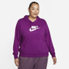 Nike Women's  Sportswear Club Fleece Pullover Hoodie (plus Size) In Purple