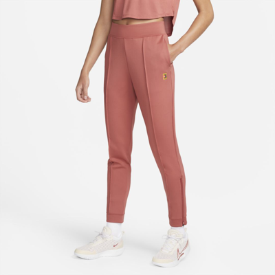 Nike Women's Court Dri-fit Knit Tennis Pants In Red