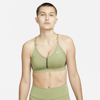 Nike Women's Indy Light-support Padded V-neck Sports Bra In Green