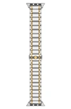 Tory Burch The Miller 20mm Apple Watch® Bracelet Watchband In Two-tone