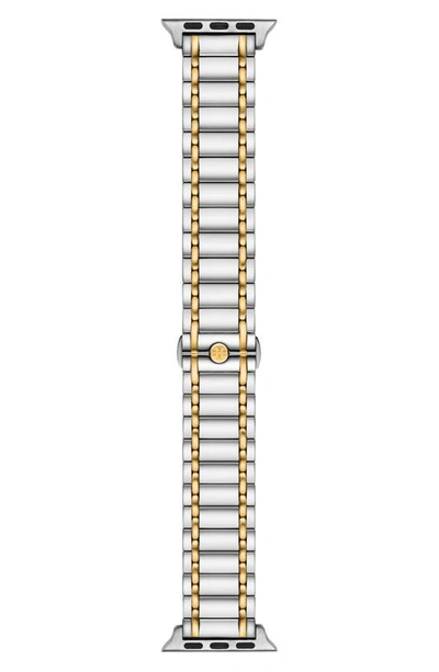 Tory Burch The Miller 20mm Apple Watch® Bracelet Watchband In Two-tone