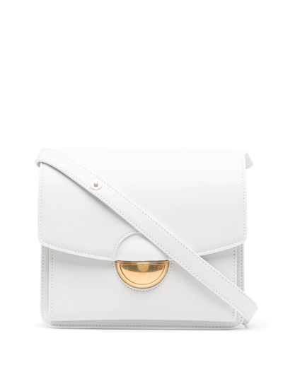 Proenza Schouler Dia Leather Satchel Bag In White