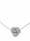 AS29 18KT WHITE GOLD BLOOM SMALL FLOWER DIAMOND NECKLACE