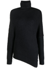 PROENZA SCHOULER FUZZY BOUCLE ASYMMETRIC SWEATER