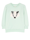 Wauw Capow By Bangbang Badger Crew Neck Sweatshirt In Grün