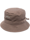 Jacquemus Brown Le Bob Gadjo Bucket Hat In Braun