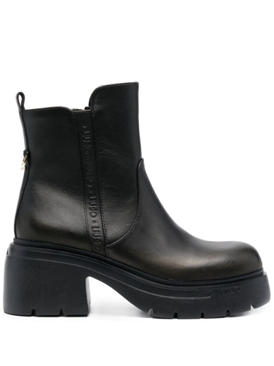 Liu •jo 70mm Carrie Leather Ankle-boots In Schwarz | ModeSens