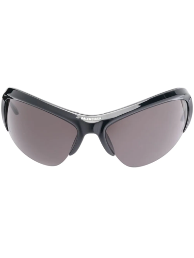 Balenciaga Wire Cat Sunglasses In Schwarz