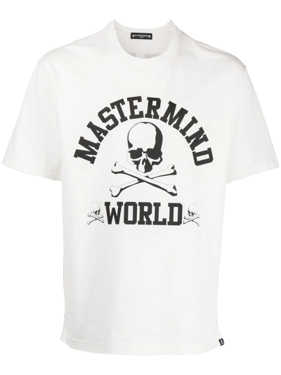 Mastermind Japan Logo-print Short-sleeved T-shirt In White