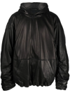 BALENCIAGA PULLOVER LEATHER HOODIE