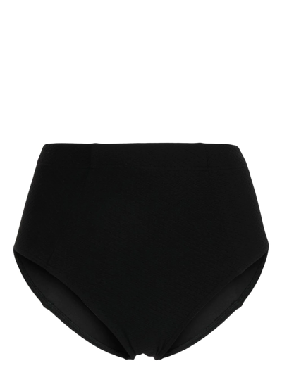 Duskii High-waisted Bikini Bottoms In Black