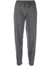 Lisa Yang Tapered-leg Cashmere Trousers In Grau