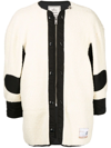 Miharayasuhiro Logo-patch Fleece Jacket In Weiss