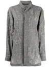 FORME D'EXPRESSION TEXTURED PATTERNED JACQUARD SHIRT