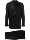 TOM FORD SILK-TRIM DOUBLE-BREASTED SUIT