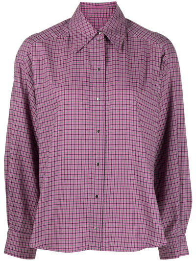 Roseanna Checked Button-up Shirt In Rosa