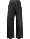 Agolde Low Slung Baggy Jeans In Schwarz