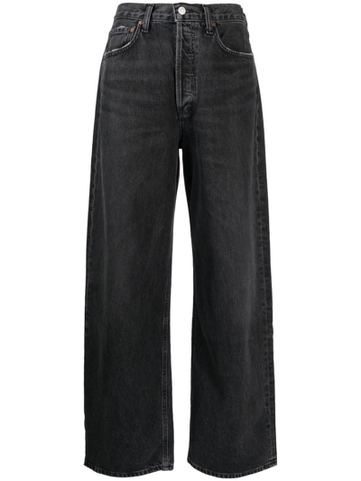 Agolde Low Rise Baggy Organic Cotton Jeans In Paradox