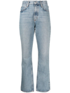 Agolde High-rise Bootcut Jeans In Blau