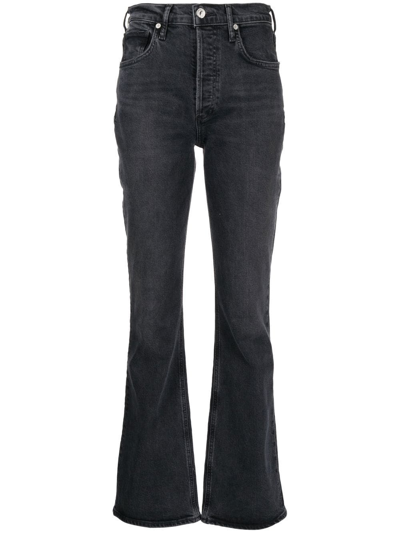 Citizens Of Humanity High-waisted Bootcut Jeans In Black