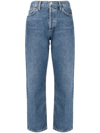 AGOLDE STRAIGHT-LEG CROPPED JEANS