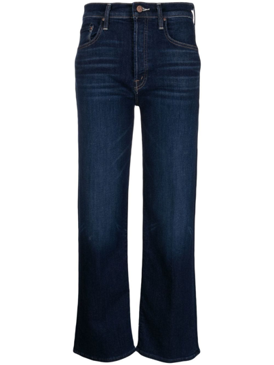 Mother High-rise Bootcut Jeans In Blau