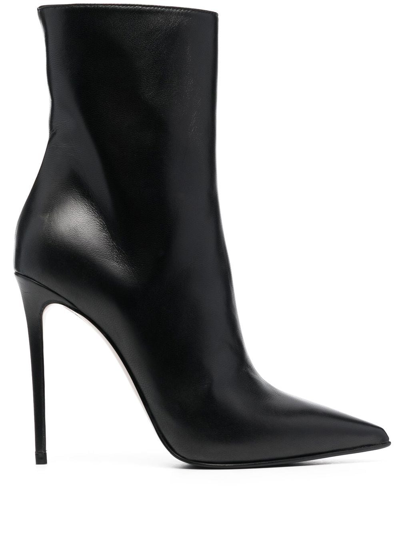 Le Silla 110mm Eva Leather Ankle Boots In Black