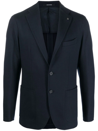 Tagliatore Single-breasted Blazer In Blue