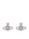 Vivienne Westwood Solitaire Small Stud Earrings In Silber