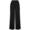 THE ROW LAZCO BLACK WOOL AND MOHAIR-BLEND TROUSERS