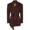 REJINA PYO SIMONE BELTED WOOL BLAZER