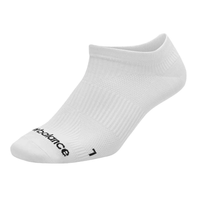 New Balance Unisex Run Flat Knit No Show Sock 1 Pair In White
