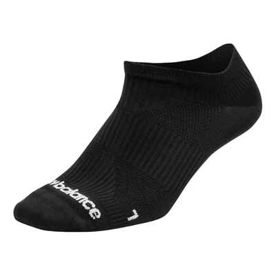 New Balance Unisex Run Flat Knit No Show Sock 1 Pair In Black