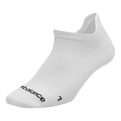 New Balance Unisex Run Flat Run Flat Knit Tab No Show Sock 1 Pair In White
