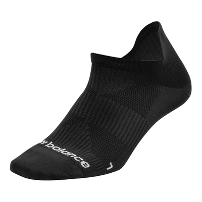 New Balance Unisex Run Flat Run Flat Knit Tab No Show Sock 1 Pair In Black