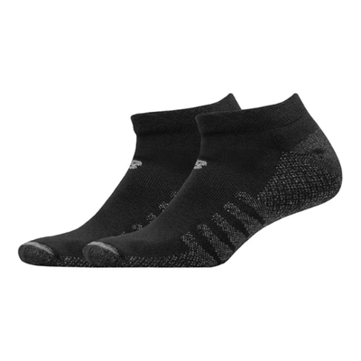 New Balance Unisex Coolmax No Show Socks 2 Pack In Black