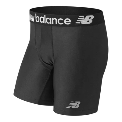 New Balance Men's Mens 6 Inch Ultra Boxer Brief In Black